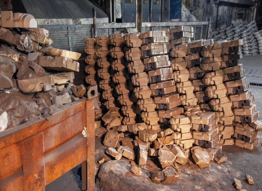 sand molds for casting cast iron motor parts